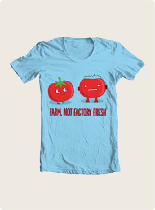 untainted tomato shirt